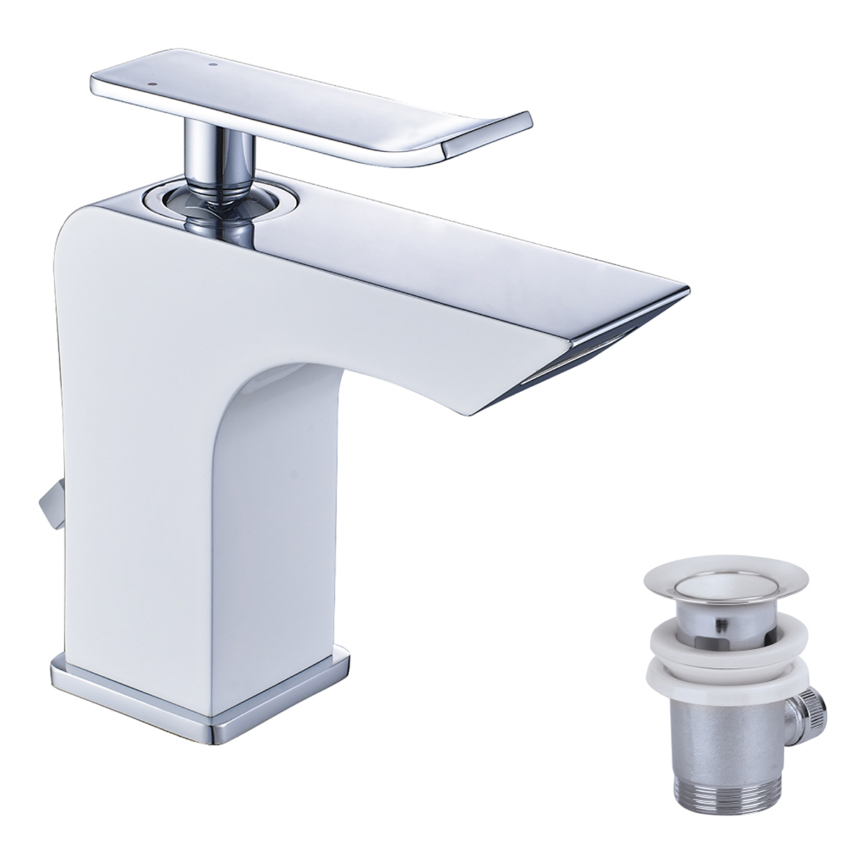 LM5806CW Washbasin faucet
with waterfall spout