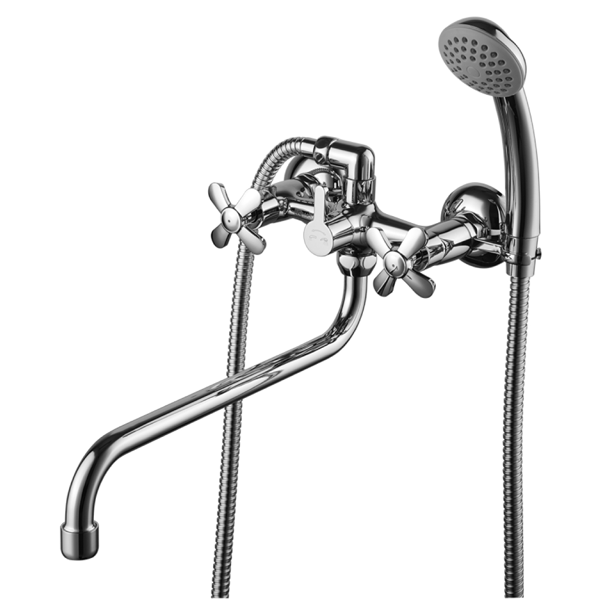 LM6541C Washbasin/bath faucet with 300 mm round swivel spout