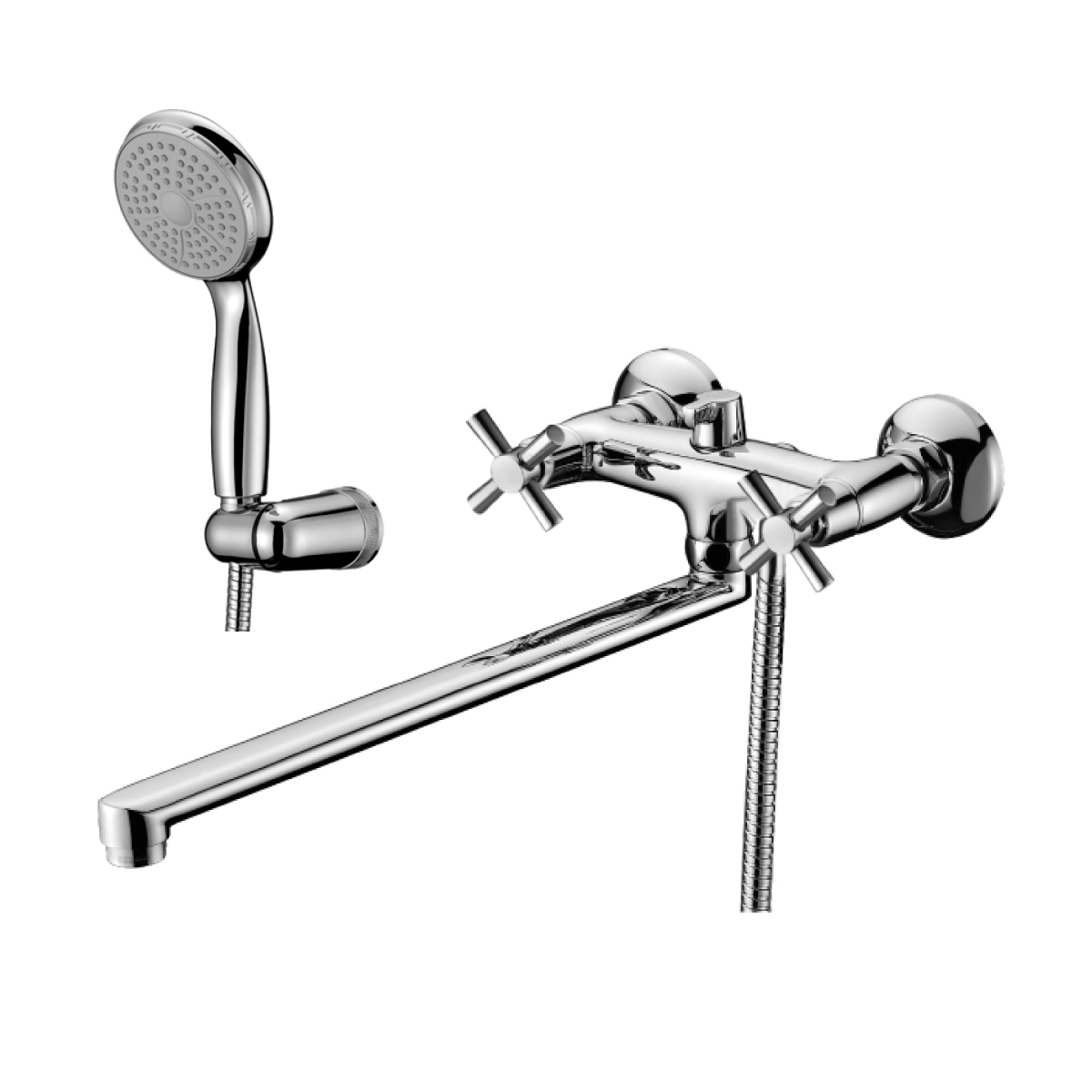 LM2212C Washbasin/bath faucet with 350 mm flat swivel spout
