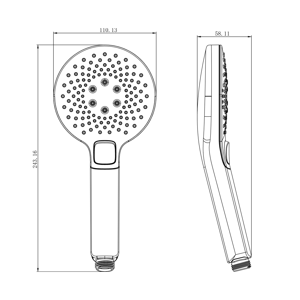 LM0819CW Shower head 3-function