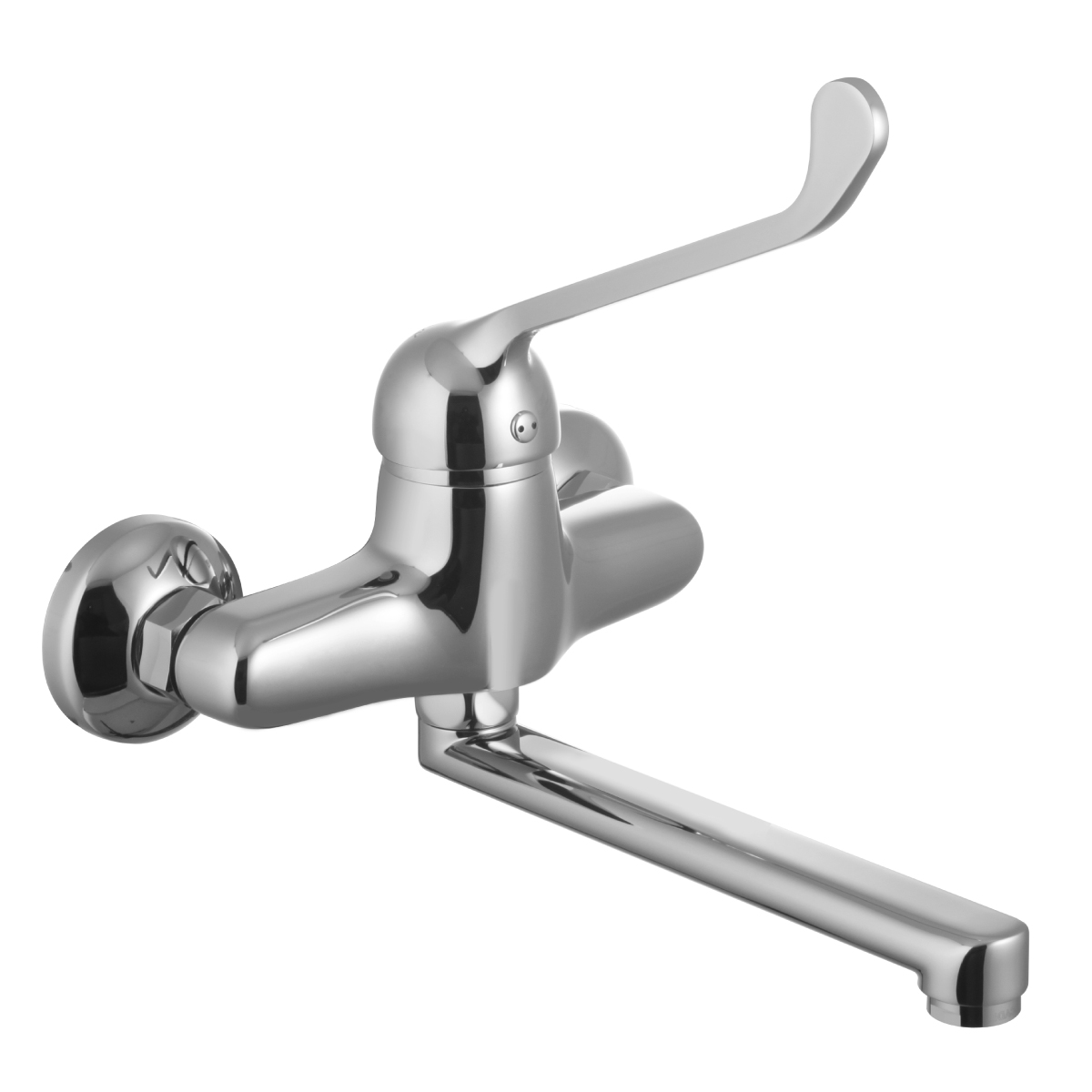 LM4611C Kitchen/washbasin faucet with flat swivel spout