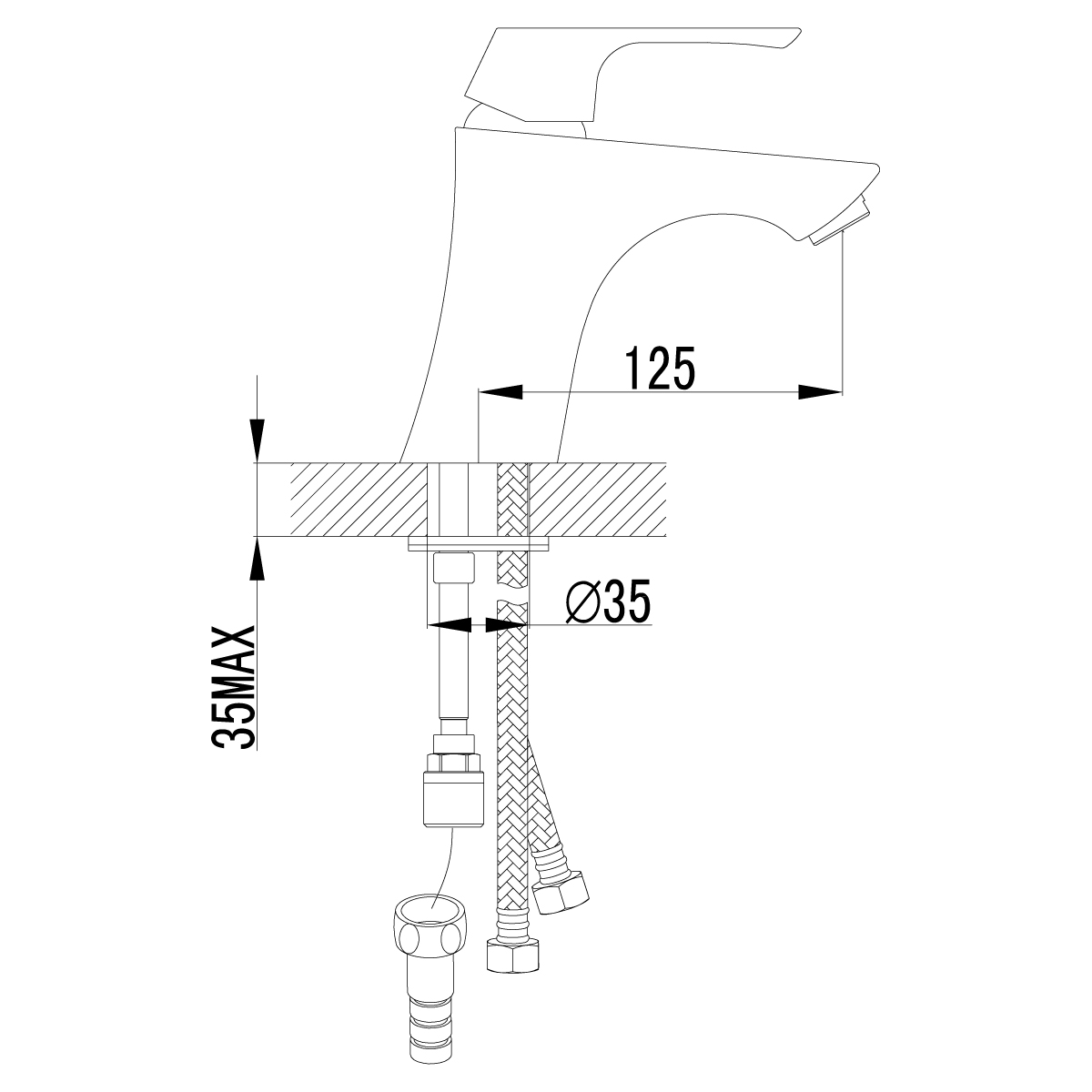 LM4516C Washbasin/bidet faucet